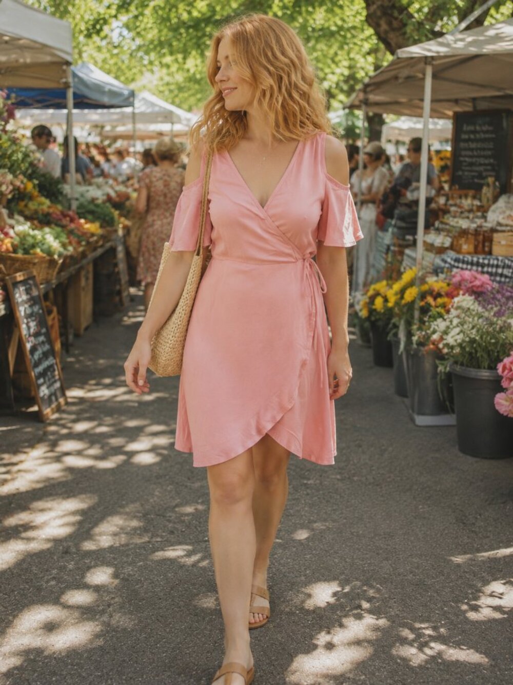 Soft Buttery Wrap Dress — Caution to the Wind